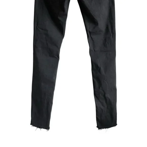 Rag & Bone Black Skinny Pants with Holes Distressed Denim Leggings 29 - Picture 8 of 14